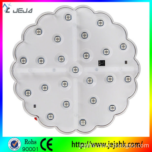 christmas decoration flower shape 6 inch led light base